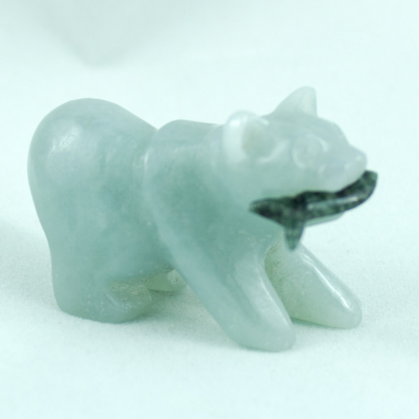 White jadeite jade Bear